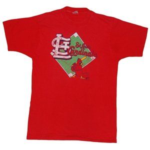 Vintage St Louis Cardinals Single Stitch T-Shirt Tee Men's Size Large Made in US